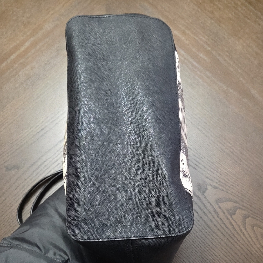 Michael Kors Jet Set Python Print Black Tote - image 4